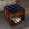 vidaXL Coffee Table with Infinity LED Smoked Oak 50x50x50 cm