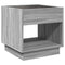 vidaXL Coffee Table with Infinity LED Grey Sonoma 50x50x50 cm