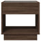 vidaXL Coffee Table with Infinity LED Brown Oak 50x50x50 cm