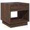 vidaXL Coffee Table with Infinity LED Brown Oak 50x50x50 cm