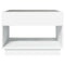 vidaXL Coffee Table with Infinity LED White 70x50x50 cm