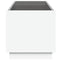 vidaXL Coffee Table with Infinity LED White 70x50x50 cm