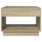 vidaXL Coffee Table with Infinity LED Sonoma Oak 70x50x50 cm
