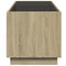 vidaXL Coffee Table with Infinity LED Sonoma Oak 70x50x50 cm