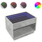 vidaXL Coffee Table with Infinity LED Concrete Grey 70x50x50 cm