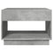 vidaXL Coffee Table with Infinity LED Concrete Grey 70x50x50 cm