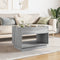 vidaXL Coffee Table with Infinity LED Grey Sonoma 70x50x50 cm