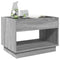 vidaXL Coffee Table with Infinity LED Grey Sonoma 70x50x50 cm