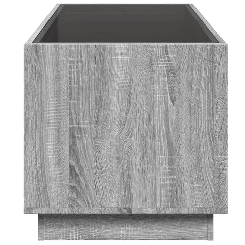 vidaXL Coffee Table with Infinity LED Grey Sonoma 70x50x50 cm