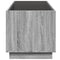 vidaXL Coffee Table with Infinity LED Grey Sonoma 70x50x50 cm