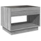vidaXL Coffee Table with Infinity LED Grey Sonoma 70x50x50 cm