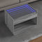 vidaXL Coffee Table with Infinity LED Grey Sonoma 70x50x50 cm