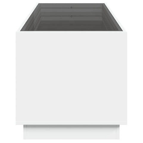 vidaXL Coffee Table with Infinity LED White 90x50x50 cm