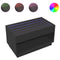 vidaXL Coffee Table with Infinity LED Black 90x50x50 cm