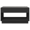 vidaXL Coffee Table with Infinity LED Black 90x50x50 cm