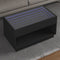 vidaXL Coffee Table with Infinity LED Black 90x50x50 cm
