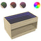 vidaXL Coffee Table with Infinity LED Sonoma Oak 90x50x50 cm