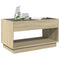 vidaXL Coffee Table with Infinity LED Sonoma Oak 90x50x50 cm