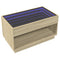 vidaXL Coffee Table with Infinity LED Sonoma Oak 90x50x50 cm