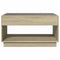 vidaXL Coffee Table with Infinity LED Sonoma Oak 90x50x50 cm
