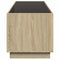 vidaXL Coffee Table with Infinity LED Sonoma Oak 90x50x50 cm