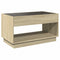 vidaXL Coffee Table with Infinity LED Sonoma Oak 90x50x50 cm