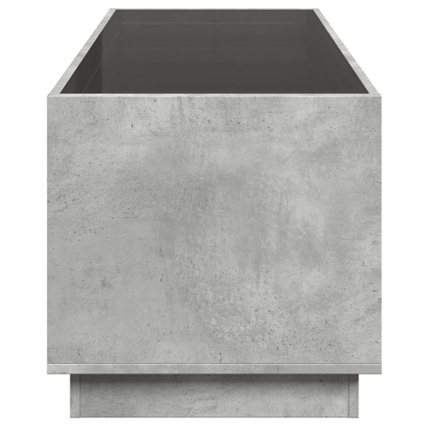 vidaXL Coffee Table with Infinity LED Concrete Grey 90x50x50 cm
