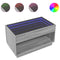 vidaXL Coffee Table with Infinity LED Grey Sonoma 90x50x50 cm
