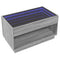 vidaXL Coffee Table with Infinity LED Grey Sonoma 90x50x50 cm