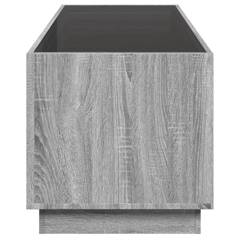 vidaXL Coffee Table with Infinity LED Grey Sonoma 90x50x50 cm
