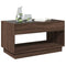 vidaXL Coffee Table with Infinity LED Brown Oak 90x50x50 cm