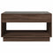 vidaXL Coffee Table with Infinity LED Brown Oak 90x50x50 cm