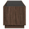 vidaXL Coffee Table with Infinity LED Brown Oak 90x50x50 cm