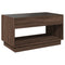 vidaXL Coffee Table with Infinity LED Brown Oak 90x50x50 cm
