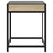 vidaXL Coffee Table with Infinity LED Sonoma Oak 40x40x51 cm