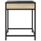 vidaXL Coffee Table with Infinity LED Sonoma Oak 40x40x51 cm