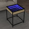 vidaXL Coffee Table with Infinity LED Sonoma Oak 40x40x51 cm