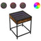 vidaXL Coffee Table with Infinity LED Smoked Oak 40x40x51 cm