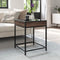 vidaXL Coffee Table with Infinity LED Brown Oak 40x40x51 cm