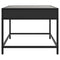 vidaXL Coffee Table with Infinity LED Black 50x50x41 cm