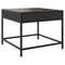 vidaXL Coffee Table with Infinity LED Black 50x50x41 cm