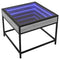 vidaXL Coffee Table with Infinity LED Grey Sonoma 50x50x41 cm