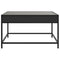 vidaXL Coffee Table with Infinity LED Black 70x50x41 cm