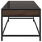 vidaXL Coffee Table with Infinity LED Brown Oak 70x50x41 cm