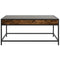 vidaXL Coffee Table with Infinity LED Smoked Oak 90x50x41 cm