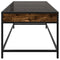vidaXL Coffee Table with Infinity LED Smoked Oak 90x50x41 cm
