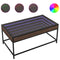 vidaXL Coffee Table with Infinity LED Brown Oak 90x50x41 cm
