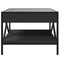 vidaXL Coffee Table with Infinity LED Black 50x50x38 cm