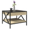 vidaXL Coffee Table with Infinity LED Sonoma Oak 50x50x38 cm