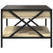 vidaXL Coffee Table with Infinity LED Sonoma Oak 50x50x38 cm